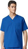 WonderFlex Mens Anchor V-Neck Pocket Scrub Top WonderFlex Mens Anchor V-Neck Pocket Scrub Top
