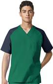 WonderFlex Mens Anchor V-Neck Pocket Block Top WonderFlex Mens Anchor V-Neck Pocket Block Top