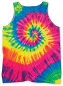 Dyenomite 420MS Multi-Spiral Tie Dye Tank Tops Dyenomite 420MS Multi-Spiral Tie Dye Tank Tops