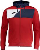 Joma Crew II Polyester Full Zip Hooded Jacket Joma Crew II Polyester Full Zip Hooded Jacket