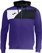 Joma Crew II Polyester Full Zip Hooded Jacket Joma Crew II Polyester Full Zip Hooded Jacket