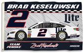 NASCAR Brad Keslowski #2 3' x 5' 2-Sided Flag NASCAR Brad Keslowski #2 3' x 5' 2-Sided Flag