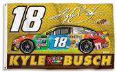 NASCAR Kyle Busch #18 3' x 5' 2-Sided Flag NASCAR Kyle Busch #18 3' x 5' 2-Sided Flag