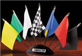 NASCAR 7 Piece Flag Desk Set NASCAR 7 Piece Flag Desk Set