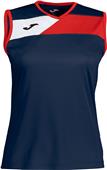 Joma Womens Crew II V-Neck Sleeveless Jersey Tee Joma Womens Crew II V-Neck Sleeveless Jersey Tee