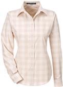 Devon & Jones Ladies Glen Plaid Shirt Devon & Jones Ladies Glen Plaid Shirt