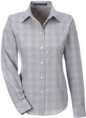 Devon & Jones Ladies Glen Plaid Shirt Devon & Jones Ladies Glen Plaid Shirt