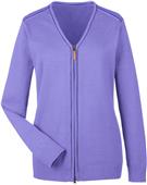 Devon & Jones Ladies Manchester Full-Zip Sweater Devon & Jones Ladies Manchester Full-Zip Sweater