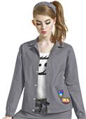 I Love WonderWink Womens Denim Style Scrub Jacket I Love WonderWink Womens Denim Style Scrub Jacket