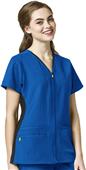 WonderWink Four-Stretch Womens Zip Front Scrub Top WonderWink Four-Stretch Womens Zip Front Scrub Top