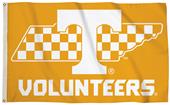 Collegiate Tennessee 3'x5' Flag w/State Outline Collegiate Tennessee 3'x5' Flag w/State Outline