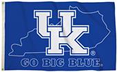 Collegiate Kentucky 3'x5' Flag w/State Outline Collegiate Kentucky 3'x5' Flag w/State Outline