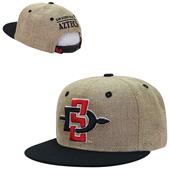 San Diego State Univ Lightweight Jute Snapback Cap San Diego State Univ Lightweight Jute Snapback Cap