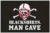 Fan Mats Nebraska Blackshirts Man Cave Starter Mat Fan Mats Nebraska Blackshirts Man Cave Starter Mat