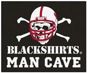 Fan Mat Nebraska Blackshirt Man Cave Tailgater Mat Fan Mat Nebraska Blackshirt Man Cave Tailgater Mat