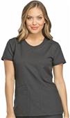 Dickies Women's Dynamix Rounded V-Neck Scrub Top Dickies Women's Dynamix Rounded V-Neck Scrub Top