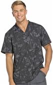 Dickies Men's Dynamix Prints V-Neck Scrub Top Dickies Men's Dynamix Prints V-Neck Scrub Top