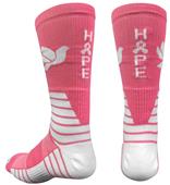 Pearsox Hope Pink Ribbon Crew Socks Pearsox Hope Pink Ribbon Crew Socks