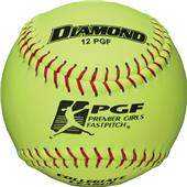 Diamond PGF Premier 11" & 12" Fastpitch Softballs Diamond PGF Premier 11" & 12" Fastpitch Softballs
