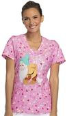 Cherokee Disney Women's V-Neck Scrub Top Cherokee Disney Women's V-Neck Scrub Top