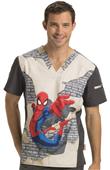 Cherokee Disney Mens V-Neck Tunic Scrub Top Cherokee Disney Mens V-Neck Tunic Scrub Top