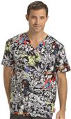 Cherokee Disney Men's V-Neck Scrub Top Cherokee Disney Men's V-Neck Scrub Top