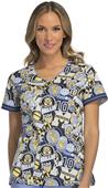 Cherokee Disney Women's Modern V-Neck Scrub Top Cherokee Disney Women's Modern V-Neck Scrub Top