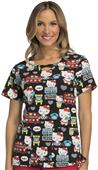 Cherokee Disney Womens Hello Kitty Scrub Top Cherokee Disney Womens Hello Kitty Scrub Top