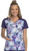 Cherokee Disney Womens Trolls V-Neck Scrub Top Cherokee Disney Womens Trolls V-Neck Scrub Top