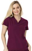 HeartSoul Womens Heart Zips A Beat Vneck Scrub Top HeartSoul Womens Heart Zips A Beat Vneck Scrub Top