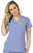 HeartSoul Womens Heart Zips A Beat Vneck Scrub Top HeartSoul Womens Heart Zips A Beat Vneck Scrub Top
