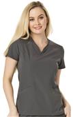 HeartSoul Womens Heart Zips A Beat Vneck Scrub Top HeartSoul Womens Heart Zips A Beat Vneck Scrub Top