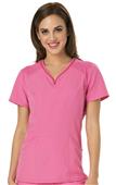 HeartSoul Womens Heart Zips A Beat Vneck Scrub Top HeartSoul Womens Heart Zips A Beat Vneck Scrub Top