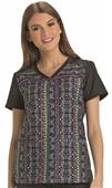 HeartSoul Womens A Fanciful Flight Vneck Scrub Top HeartSoul Womens A Fanciful Flight Vneck Scrub Top
