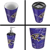 Northwest NFL Baltimore Ravens 4-Piece Bath Set Northwest NFL Baltimore Ravens 4-Piece Bath Set