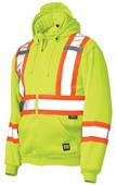 Work King Unlined Zip Front Safety Fleece Hoodie Work King Unlined Zip Front Safety Fleece Hoodie