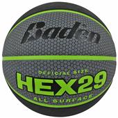 Baden Hex Deluxe Rubber Skived Basketballs Baden Hex Deluxe Rubber Skived Basketballs