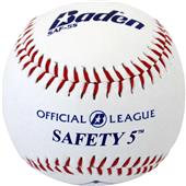 Baden Safety 5 Raised Seam Baseballs (DZ) SAF-5S Baden Safety 5 Raised Seam Baseballs (DZ) SAF-5S
