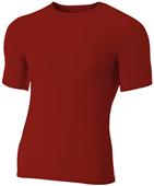 A4 Adult Short Sleeve Compression Crew Shirts CO A4 Adult Short Sleeve Compression Crew Shirts CO