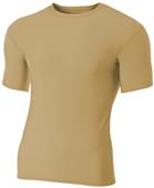 A4 Adult Short Sleeve Compression Crew Shirts CO A4 Adult Short Sleeve Compression Crew Shirts CO