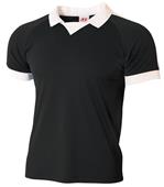 A4 Short Sleeve J Collar Soccer Shirt CO A4 Short Sleeve J Collar Soccer Shirt CO