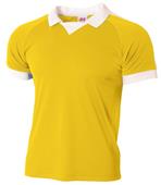A4 Short Sleeve J Collar Soccer Shirt CO A4 Short Sleeve J Collar Soccer Shirt CO