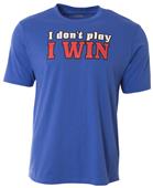 A4 SS Adult I Don't Play I Win Tee - Closeout A4 SS Adult I Don't Play I Win Tee - Closeout