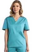 Maevn Red Panda Unisex V-Neck Scrub Top Maevn Red Panda Unisex V-Neck Scrub Top
