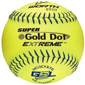Worth GSL Gold Dot Extreme 12" Slowpitch Softballs Worth GSL Gold Dot Extreme 12" Slowpitch Softballs