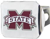 Fan Mats Mississippi St. Chrome/Color Hitch Cover Fan Mats Mississippi St. Chrome/Color Hitch Cover