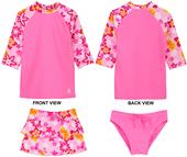 Tuga Swimwear Girls Tropical Breeze 3pc Swim Set Tuga Swimwear Girls Tropical Breeze 3pc Swim Set
