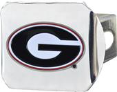 Fan Mats NCAA Georgia Chrome/Color Hitch Cover Fan Mats NCAA Georgia Chrome/Color Hitch Cover