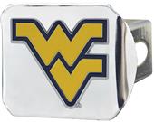 Fan Mats NCAA WV Chrome/Color Hitch Cover Fan Mats NCAA WV Chrome/Color Hitch Cover