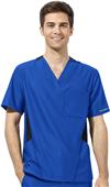 WonderTech Men's Athletic Fit Scrub Top WonderTech Men's Athletic Fit Scrub Top
